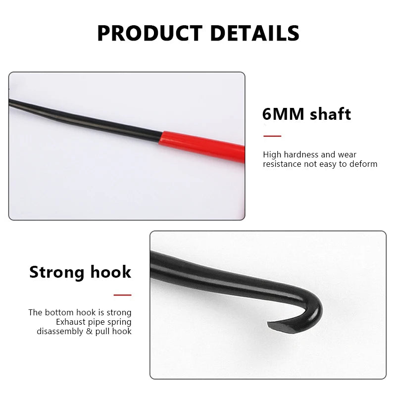 SEAMETAL 1pc Exhaust Spring Puller Tool Motorcycle Exhaust Spring Hooks T Handle Spring Hooks Wrench Spring Puller Removal Tools