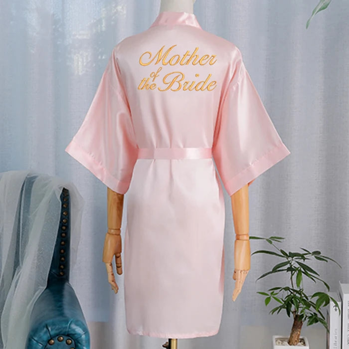 Wedding Bride Bridesmaid Robe Dressing Gown Sexy Women Bathrobe Nightgown Short Sleepwear Casual Flower Kimono Geisha M L XL