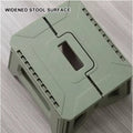 Folding Step Stool Strong Load-bearing Heavy-Duty Chair Travel Use Compact Collapsible Chair with Handle Camping Supplies