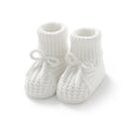 Baby Booties Knitted 0-12m Soft Soled Anti-Slip Newborn Boys Girls First Walkers Shoes Infant Toddler Unisex Sock Boot Kids Crib