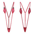 Women's Three Points Bikini Bodysuit See Through Mini Bra with T-back Briefs Suits Lingerie Couple's Tempting Dirty Nightwear