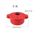 Microwave Pressure Cooker Food Grade PP Anti Scald Handle for Vegetables Kitchenware Fireless Rice Steamer Soup Pot Cooking Pot