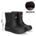 Men's Fashion Rain Boots High Quality Anti-Slip Waterproof Shoes Thick Bottom Wear-Resistant Outdoor Drawstring Work Rubber Shoe
