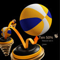 Noiseless Basketball 24cm Elastic Training Ball With Hoop | SAMAG