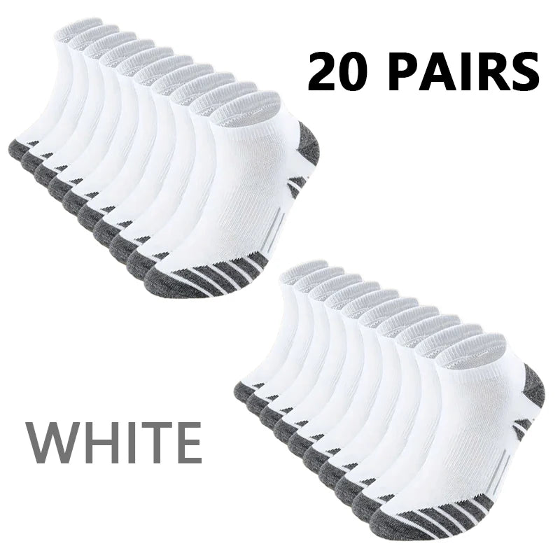Pairs of Men's Short Socks, All-Season Low-Cut Round | SAMAG