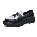 Fashion Tasseled Loafers Men Casual Shoes Black and White Leather Slip-on Shoes Classic British Style Penny Luxury Brand Driving