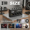 Mini Mixing Console 4 Channel Audio Mixer Mobile Recording Soundcard Studio Podcasting Live Streaming Equipment MH400