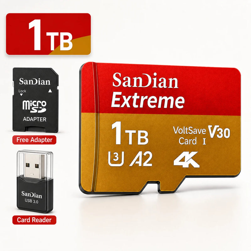 Micro TF/SD Card 256GB Large Capacity Storage USB3.1 High - speed SD Suitable for Mobile Phone/monitoring - Visuel 11 | SAMAG
