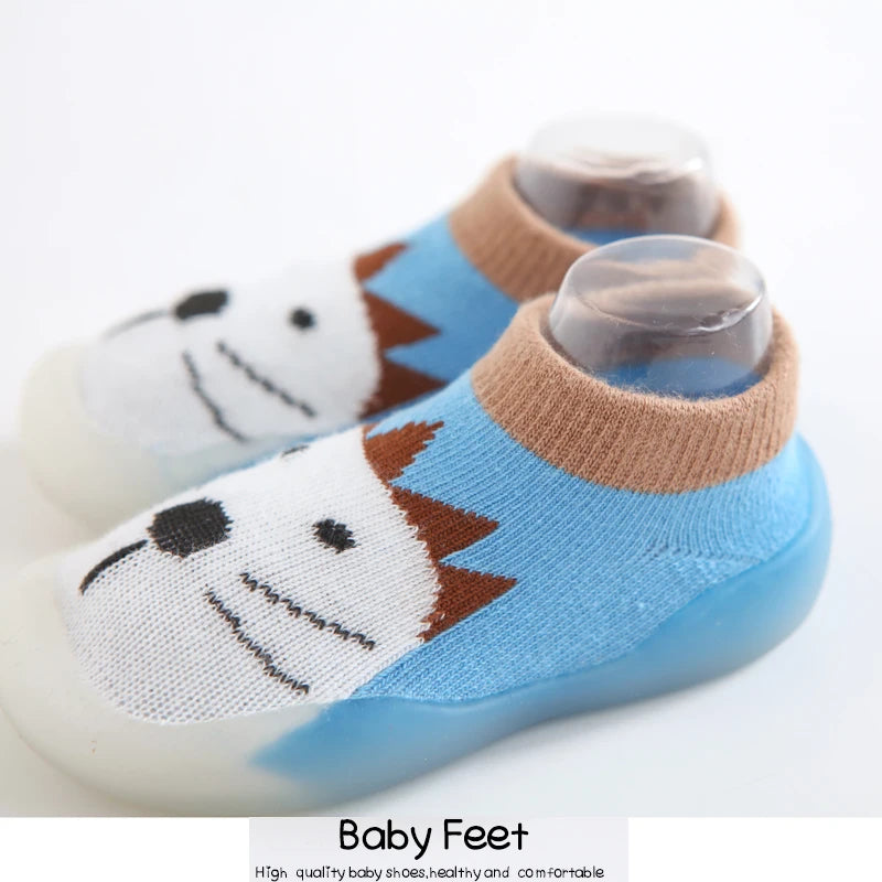 Baby Socks Shoes Boy Girl Fashion Toddler Shoes Anti-Slip  Soft Rubber Shoes Animal Style New Arrival Baby First Walker Autumn