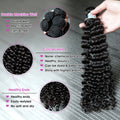 Mongolian Hair Curly Human Hair Bundles 1 3 Jerry Deep Wave Bundles Human Hair 30 32 Inch Burmese Curly  Extensions Bundles