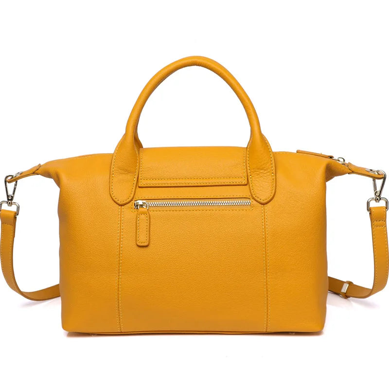Fashion Women's Boston Bag High Quality Genuine Leather Shoulder Bag Large Capacity Crossbody Bag Designer Luxury Handbags
