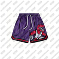 2026 New Men's Dinosaur Graphic Mesh Basketball Shorts Quick-Drying Training Running Casual Loose Five-Point Shorts