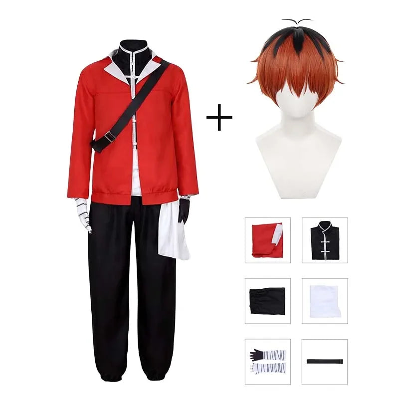 Stark Cosplay Costume Frieren Beyond Journey's End Cosplay Anime Stark Cosplay Frieren Wig Uniform Halloween Costumes for Men