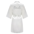 Satin Silk Robes Plus Size Wedding Bathrobe Bride | SAMAG