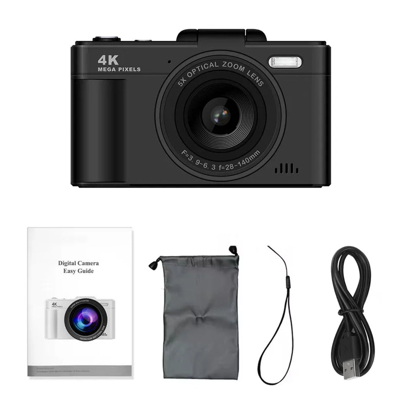 Digital Camera 4K 64MP HD 18X Zoom Autofocus Retro - Visuel 9 | SAMAG