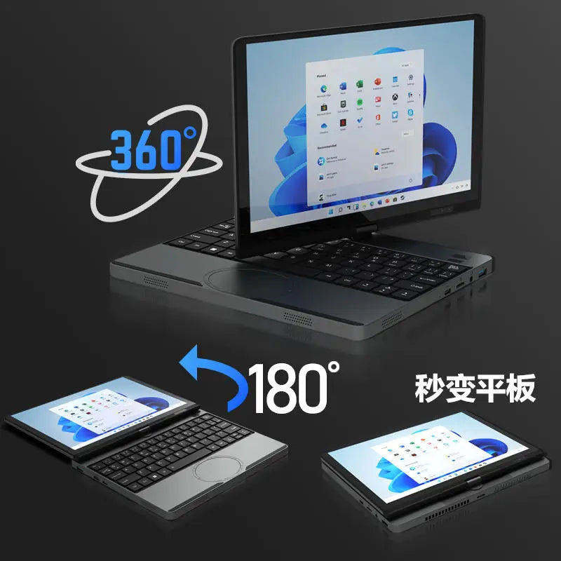 Portable Mini Laptop 10.5inch Touch Screen Notebook N150 32GB+128GB-1TB IPS Small Notebook Portable PC Micro Computer windows 11