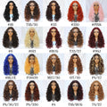 Lace Front Wigs Curly Latisha Synthetic High Quality Blonde Pink Blue Black White Red Brown Wig With Baby Hair For African Women