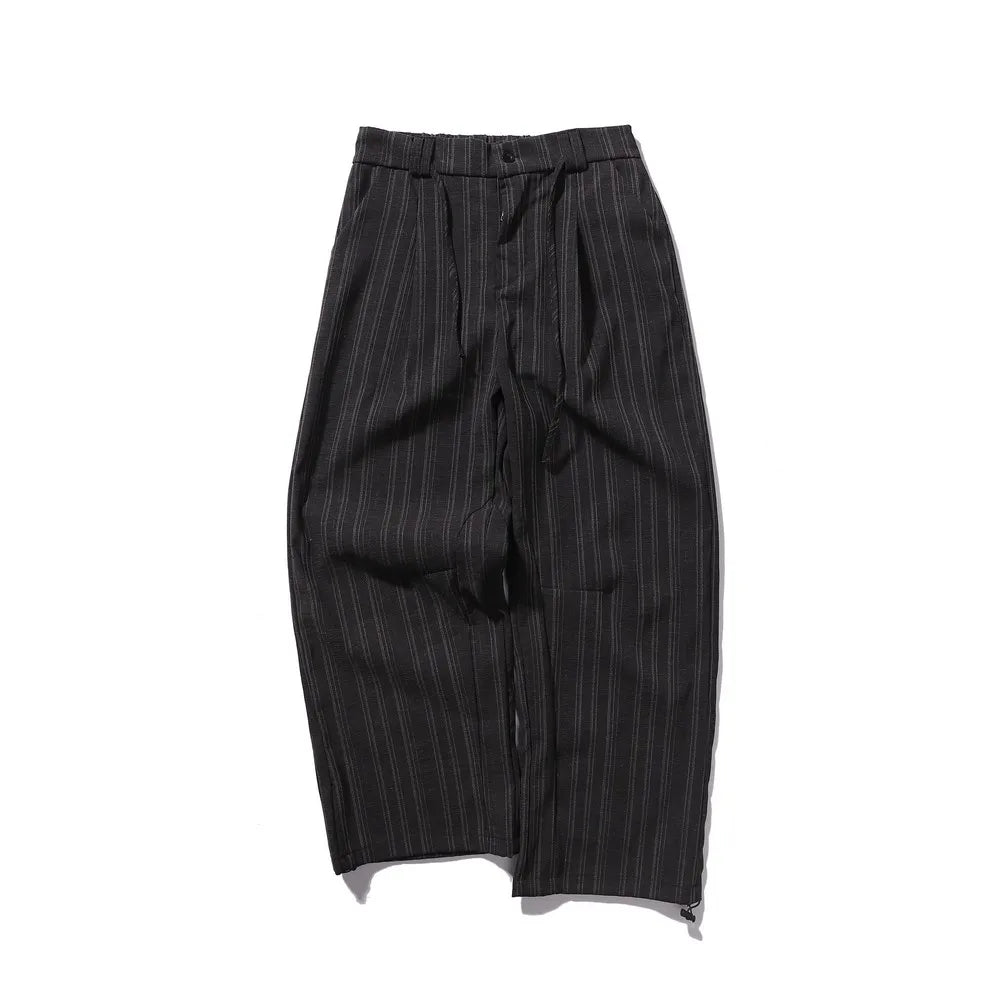 Wide Leg Design Folds Basic Solid Elegant Office Suit Pants Trousers for Women Men Streetwear Winter Spring Trending Fashion