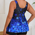 Two Piece Plus Size Tankini Women's Swimsuit Swimwear | SAMAG