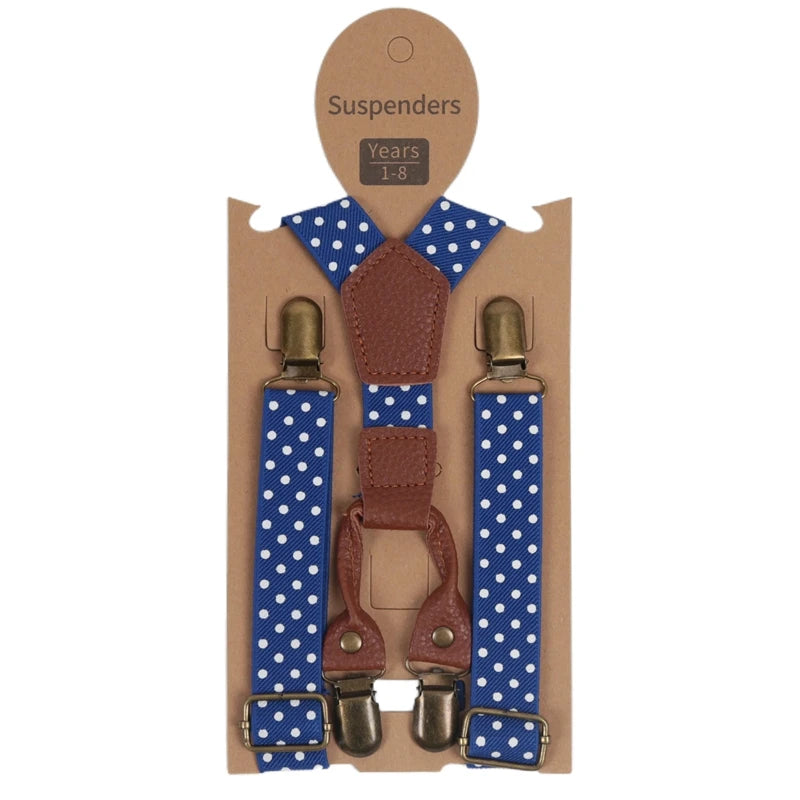 Cute Fashion Kids Elastic Leather Suspenders Children Belt Baby Boys Girls Adjustable Clip - on Y - Back - Visuel 15 | SAMAG