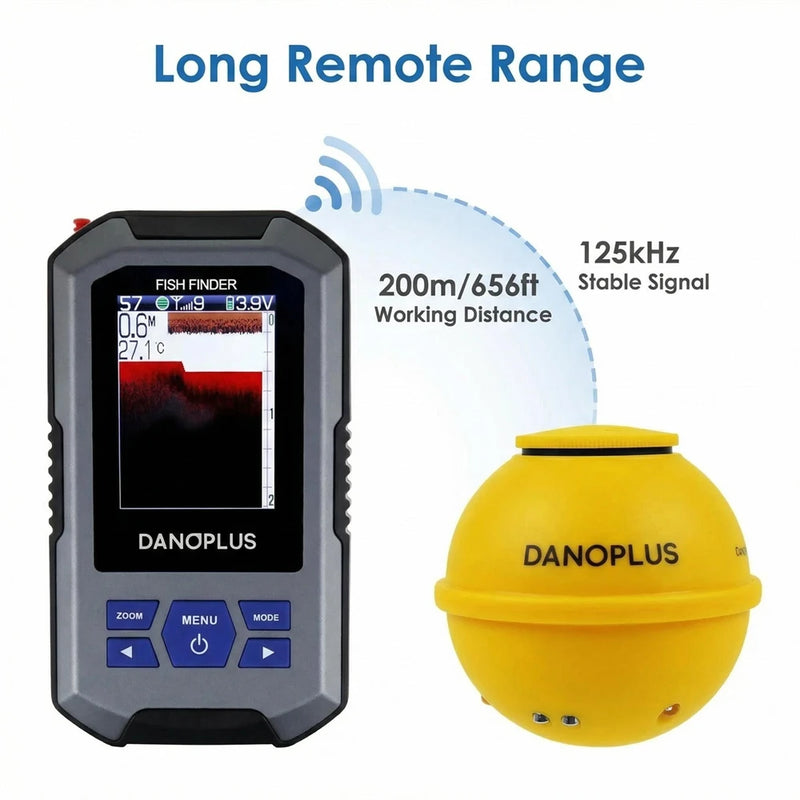 Portable Wireless Fish Finder Color LCD Sonar Sensor 200m - View 3 | SAMAG
