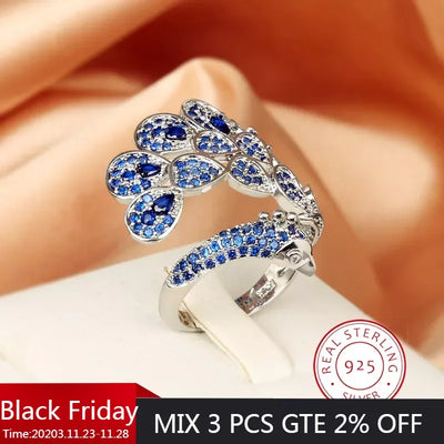 Creative Peacock 925 Silver Plated Ring for Women Bright | SAMAG