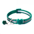 Cute Fashion Adjustable Size Cat Head Pattern Reflective with Bells Cat Collar Pet Accessories Kitten Decor Cat Neck Strap
