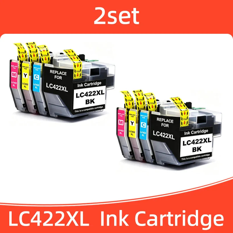 1-5set LC422XL LC-422 LC422 Ink Cartridge Compatible for Brother MFC-J5340DW MFC-J5740DW MFC-J5345DW MFC-J6540DW J6940DW Printer