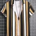 Men Women Shirts Colorful Striped Pattern Print Design | SAMAG