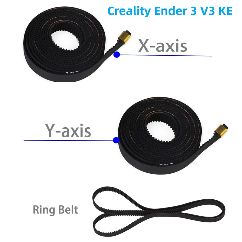 Creality Ender-3 V3 KE  X+Y-axis and Ring Belt Synchronous Belt Timing Belt for 3D Printer Parts