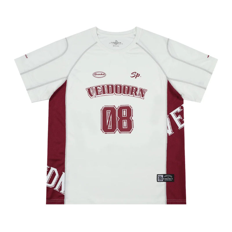 Veidoorn 2025 Purple Basketball Shirt Summer Short Sleeve Athletic Tee for Men Lightweight Stretchable Sportswear Team Jerseys