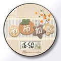 Modern wall clock for living room, home use, creative, silent, drill-free wall-mounted decorative painting electronic clock