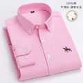 S~6XL Cotton Oxford Shirt For Men's Long Sleeve Plaid | SAMAG