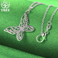 18K Gold Hollow Butterfly Pendant Necklace For Women necklaces Fashion Party Birthday Wedding Jewelry Gifts