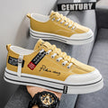 Men's Canvas Shoes Low Top Board Shoes Casual Trendy Shoes,  Men's Shoes Student Youth Thick Soled Cloth Shoes