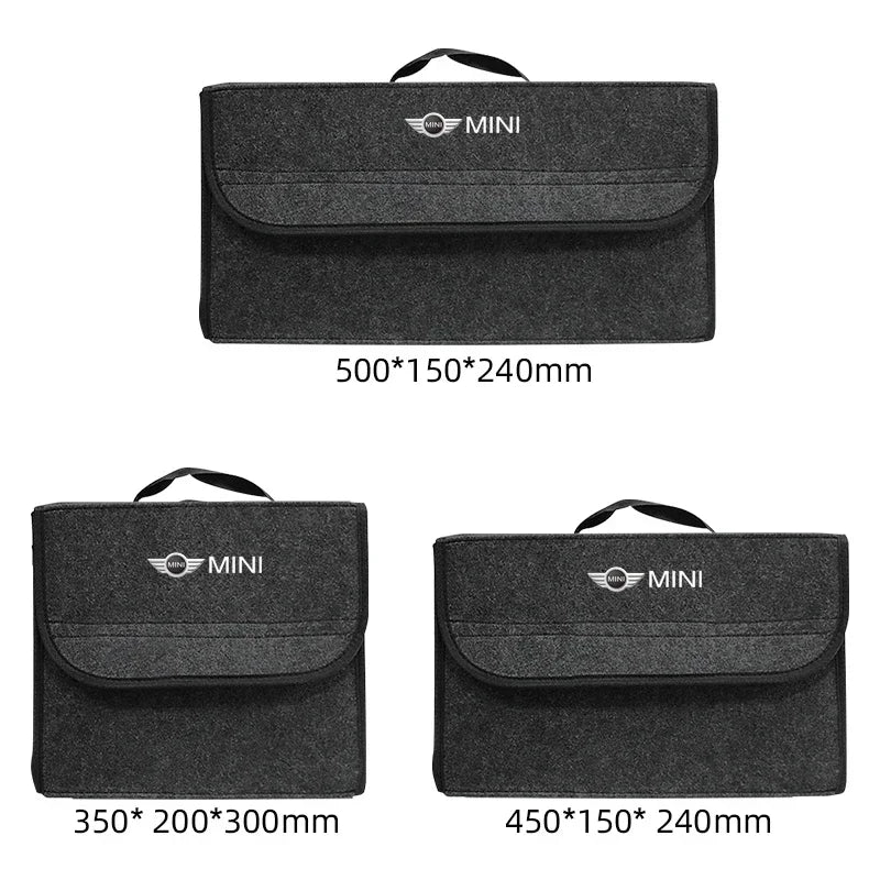Car Trunk Storage Bag Organizer Sundries Stowing Tidying Box For MINI Cooper JCW WORKS R55 R56 F55 F56 R57 R58 R59 R60 R50