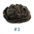 Super Ultra Thin Skin 0.02mm 80-100%Density Men Toupee Brown Black 210# Human Hair System Undetectable Natural Hairline Prosthes