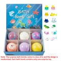 New Bath Bombs Gift Set with Toy Surprise Inside Natural Sea Salt Fizz Balls for Kids Children's Bathtub Fun Gift for Boys Girls