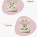 50-Pack Disposable Bibs for Babies Aged 6 Months to 2 Years Cartoon Bear Feeding Bib for Boy Girl Non-woven Drool Towel