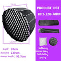 T&YFOTOP Hexadecagon Collapsible Softbox 60cm 70cm  Quickly Release Parabolic Deep Softbox for Bowens Elincrhom Profoto Mount