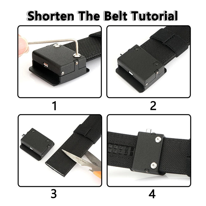 TUSHI Belt Hard Military Belt for Men and Women Tight Nylon Tactical Outdoor Belt Metal Automatic Buckle IPSC Belt Casual Girdle