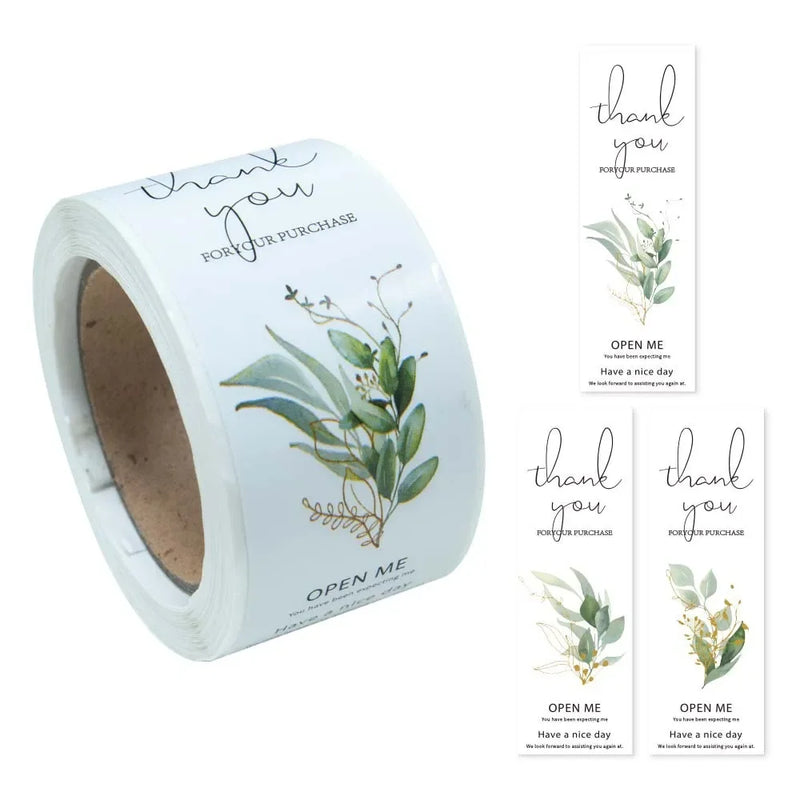 100pcs/roll Thank You Sticker Seal Labels Small Business Gift Decor Sticker Package Sticker Sealing Package Is Happy To See You