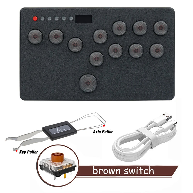 Flatbox Left/Right Layout Mini HitBox Stickless Controller For PS4 FightStick HotSwap Kailh Switch Arcade Joystick For PC/PS3/NS