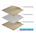 For Ender 3 Build Plate Heat Bed Ender 3 V2 /Neo Ender 5 /Pro H1H PEY PEO PET PEI Sheet 235x235 Magnetic Spring Steel Sheet