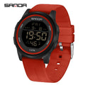 SANDA 6182 Multifunction Waterproof LED Digital Mens Wristwatches Sport Electronic Watch for Alarm Clock - Visuel 9 | SAMAG