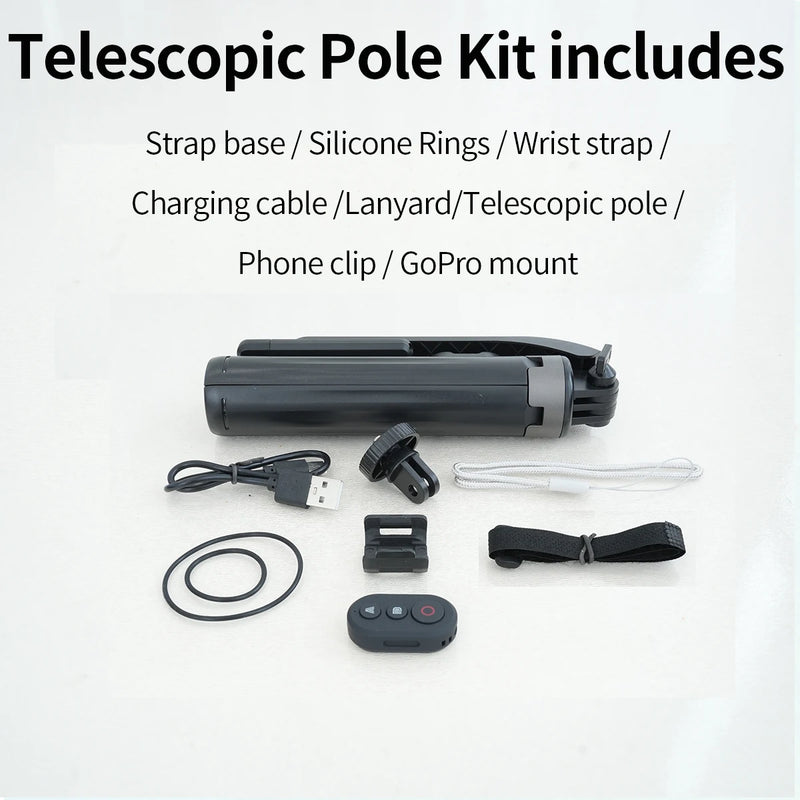 Suitable for DJI Action6 5 Pro/4 Osmo 360 Sports Camera Bluetooth Remote Control DJI Camera Bluetooth Selfie Stick Accessories