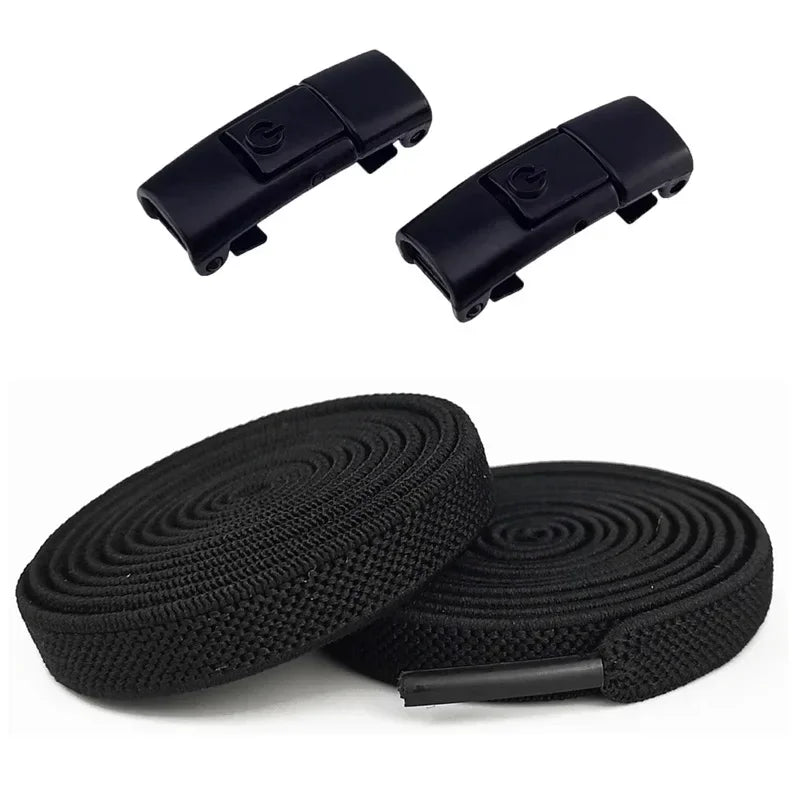 Elastic Laces Sports Colorful Press Lock Shoelaces Without Ties Flats No Tie Shoe Laces Kid Adult Shoelace Shoes Accessories New