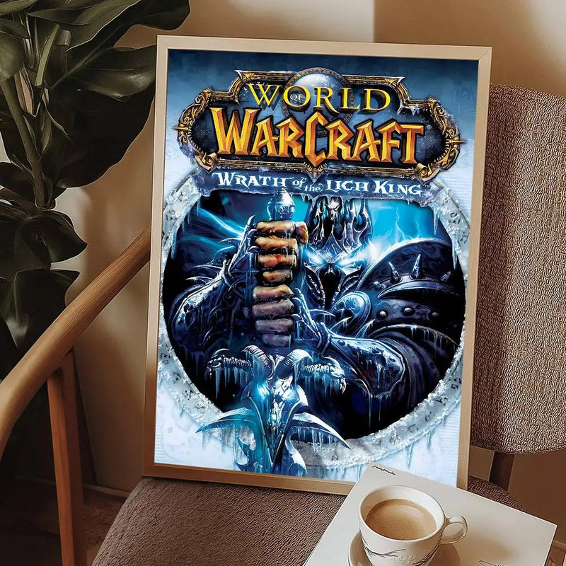 Poster High Quality Print Waterproof Wall Art Sticker For Bar Living Room Decor Gift World Of Warcraft Hot Video Game