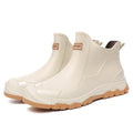 Men's Rain Boots Waterproof Boots Outdoor Non-slip Casual Ankle Boots Hiking Fishing Water Shoes Work Lightweight Rubber Boot