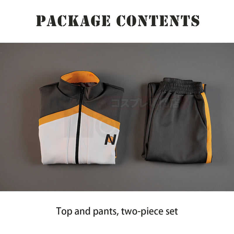 HOLOUN Zero Anime Natsuki Subaru Cosplay Costume Embroidery Full Zip Tracksuit Elastic Pants